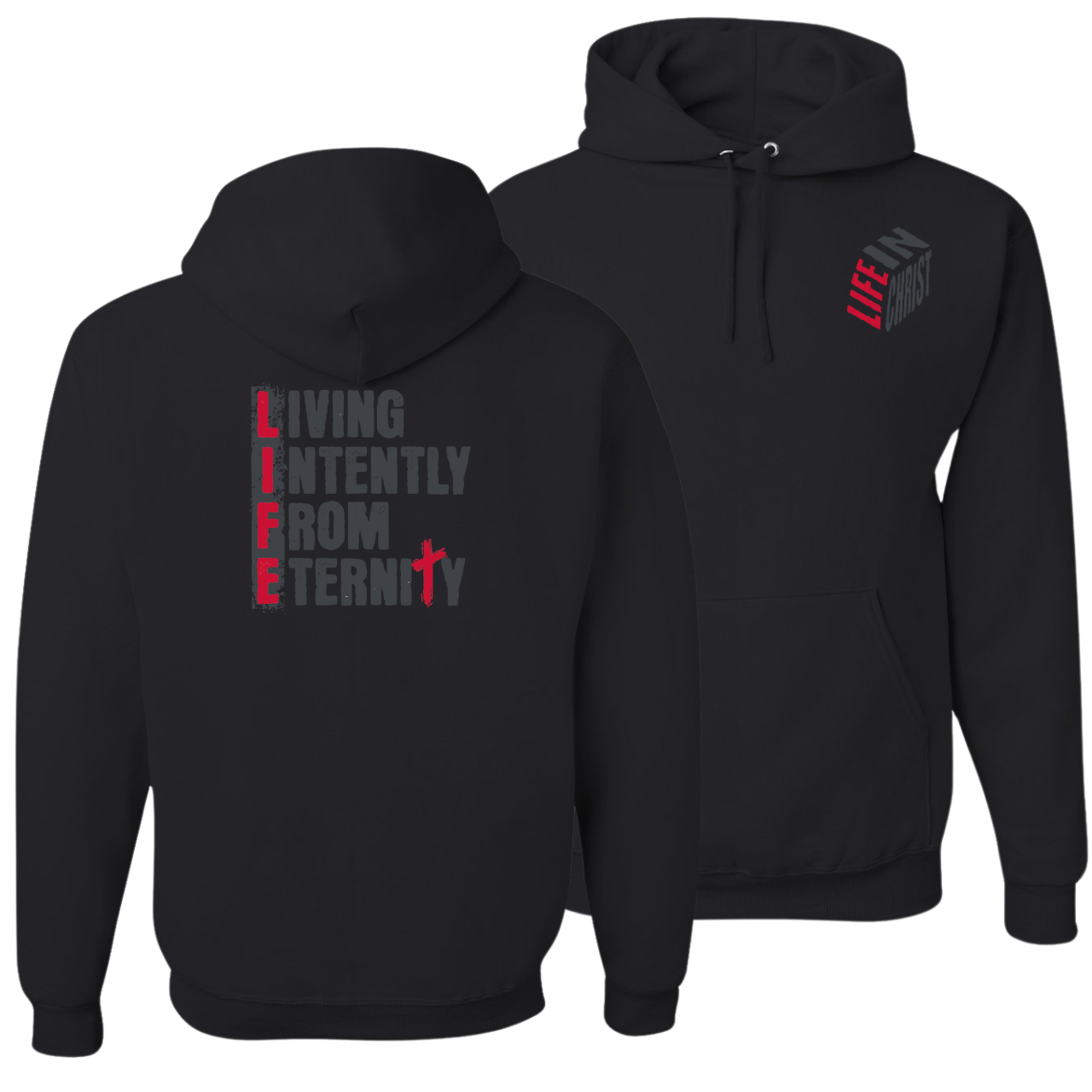 Women's Onyx Front & Back Design Hoodie