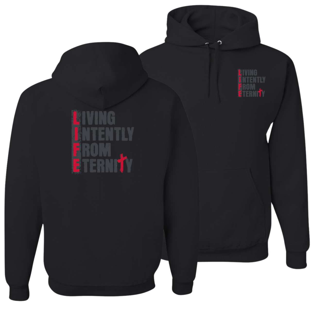 Women's Onyx Front & Back Design Hoodie